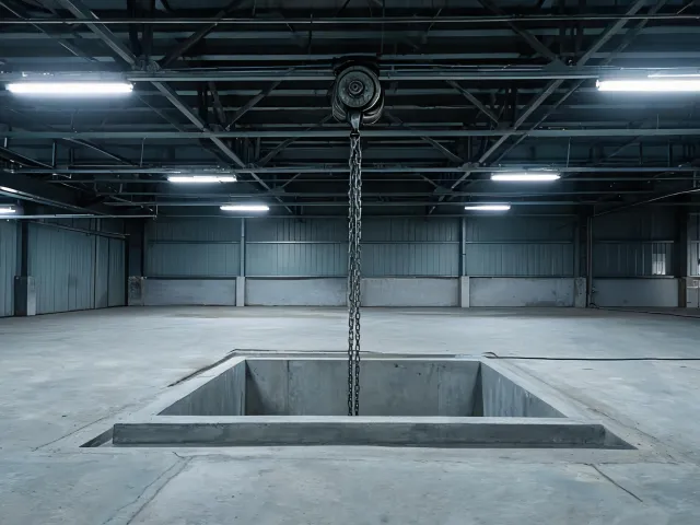 Production cell maintenance hoist